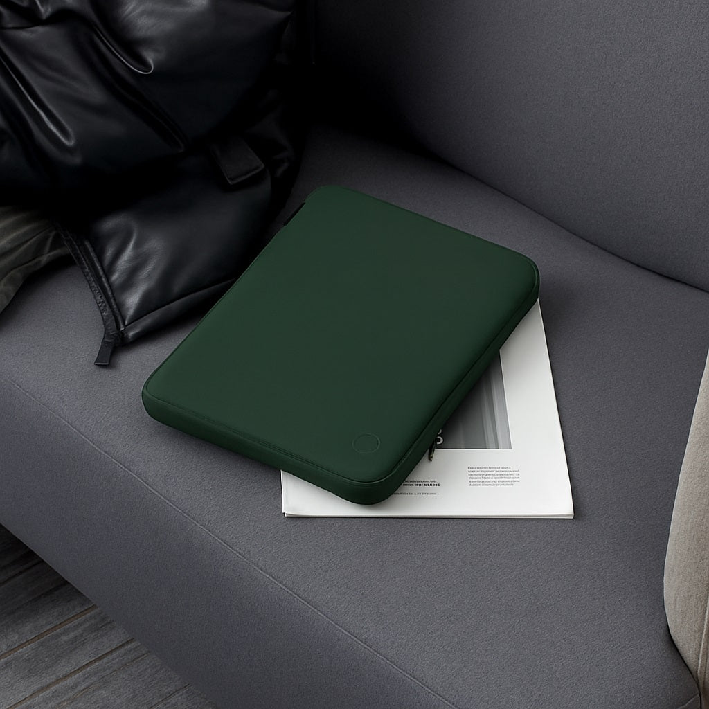 Tannero 12.9 - Inch Waterproof Tablet Sleeve Case, PU Leather, Compatible with iPad / Samsung / Realme / OnePlus (Green)