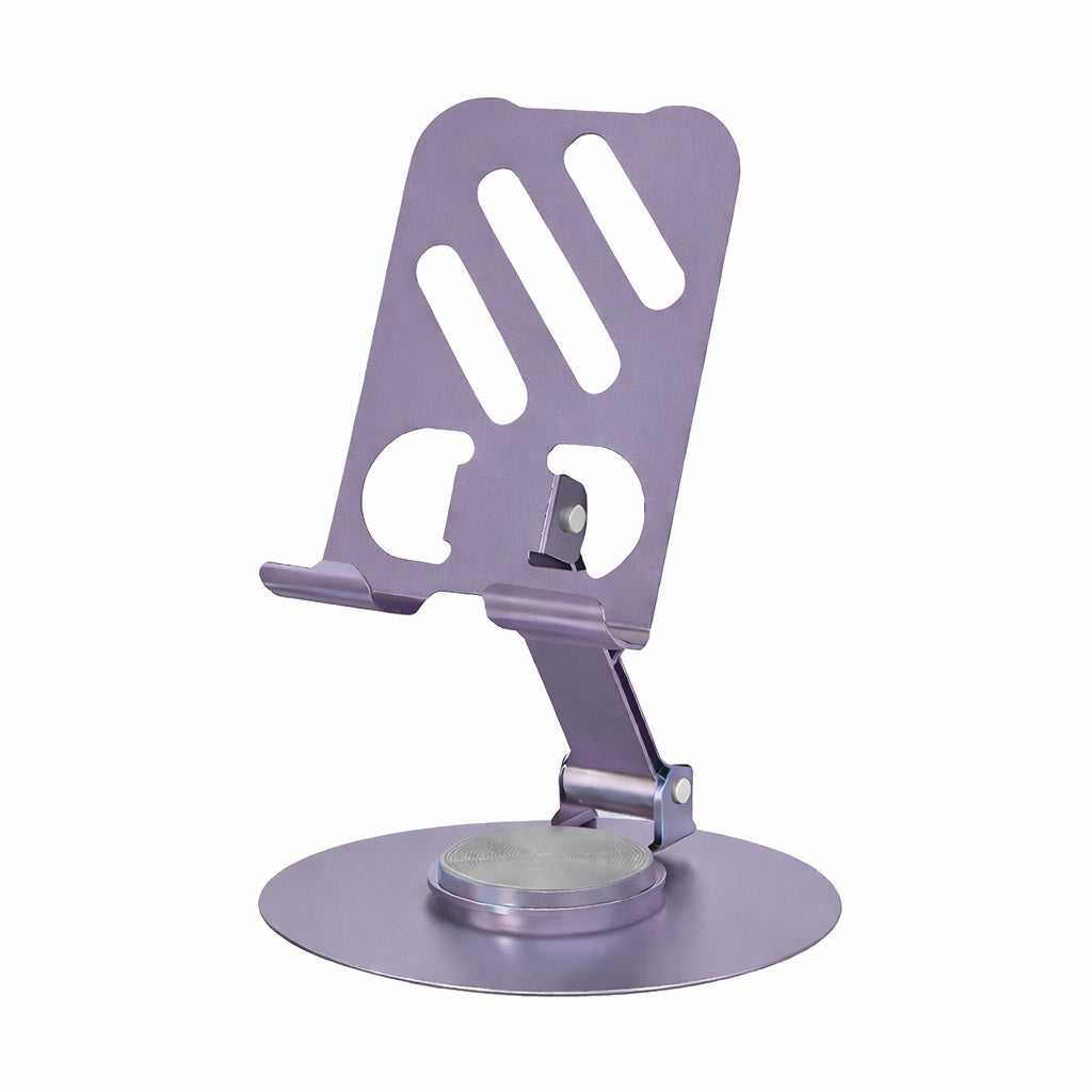 Tannero Purple Premium Metal Mobile Stand - 360 degree rotation
